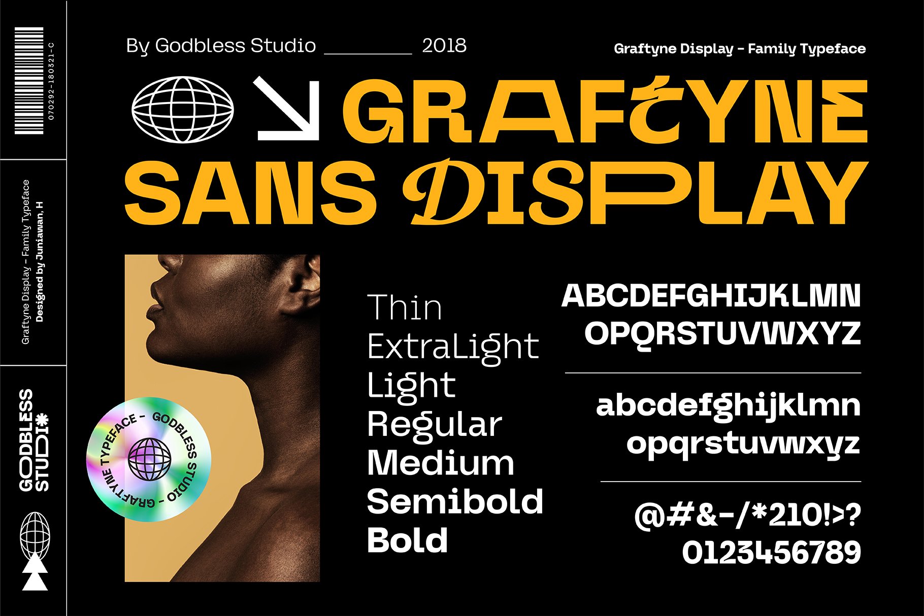 Graftyne – Variable Display 未来主义可变运动海报无衬线字体 设计素材 第7张
