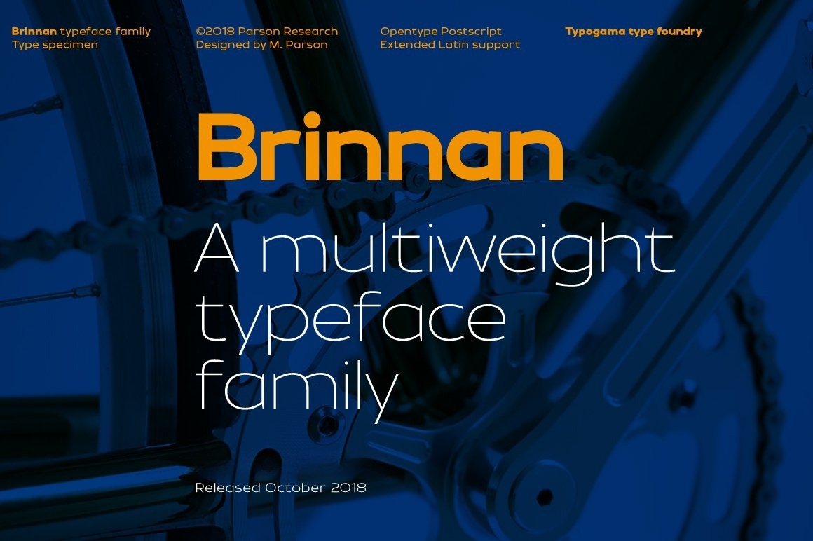 Brinnan 一种宽大现代无衬线字体 , 第1张