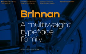 Brinnan 一种宽大现代无衬线字体