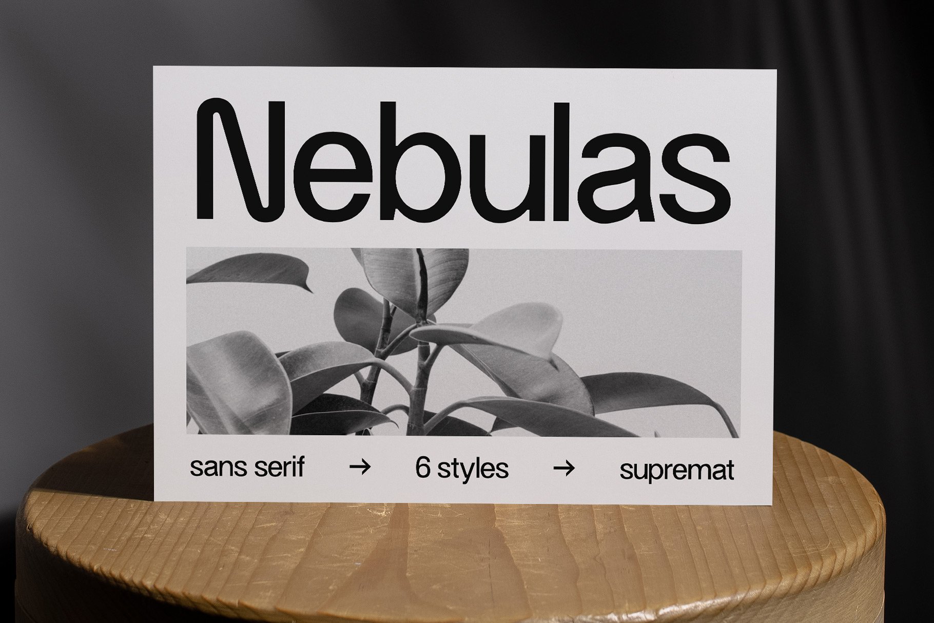 Nebulas Font 一款极简现代艺术海报标题无衬线字体 , 第1张