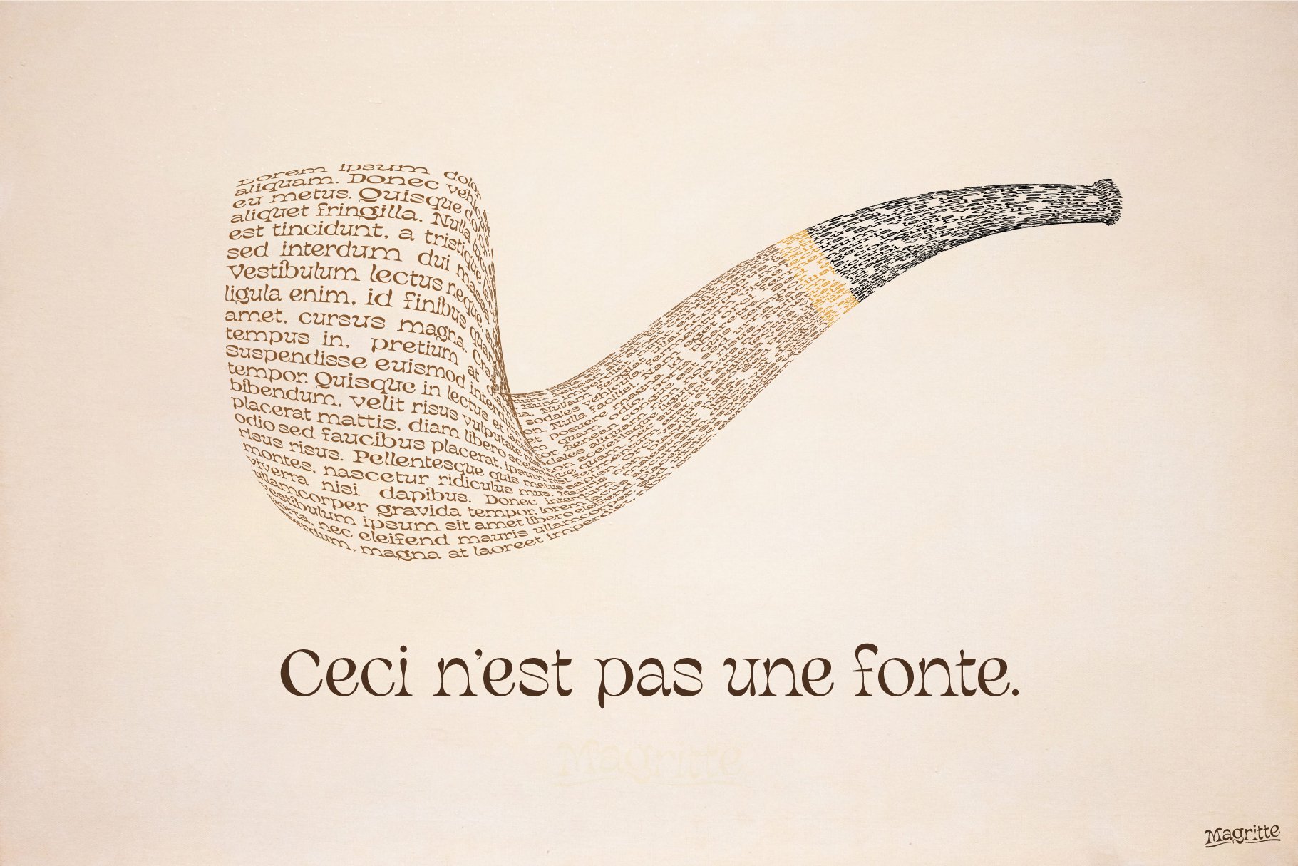 马格利特超现实主义梦幻般广告商品衬线装饰字体 Magritte Surrealist Serif Font , 第5张