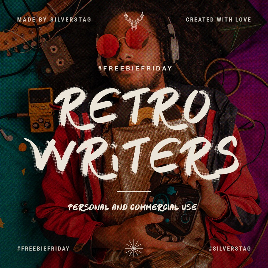 Retro Writers 创意手写英文字体，免费可商用 设计素材 第1张