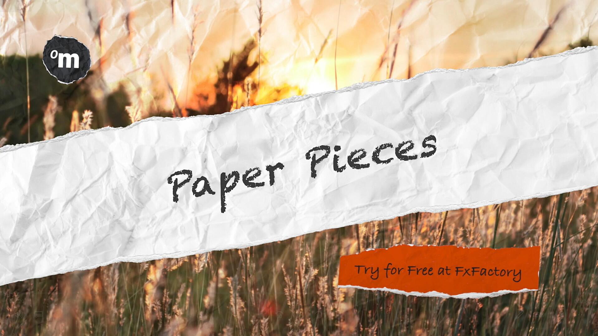 FCPX插件：50种创意趣味纸张标题贴纸撕纸转场拼贴定格动画效果 Paper Pieces , 第11张