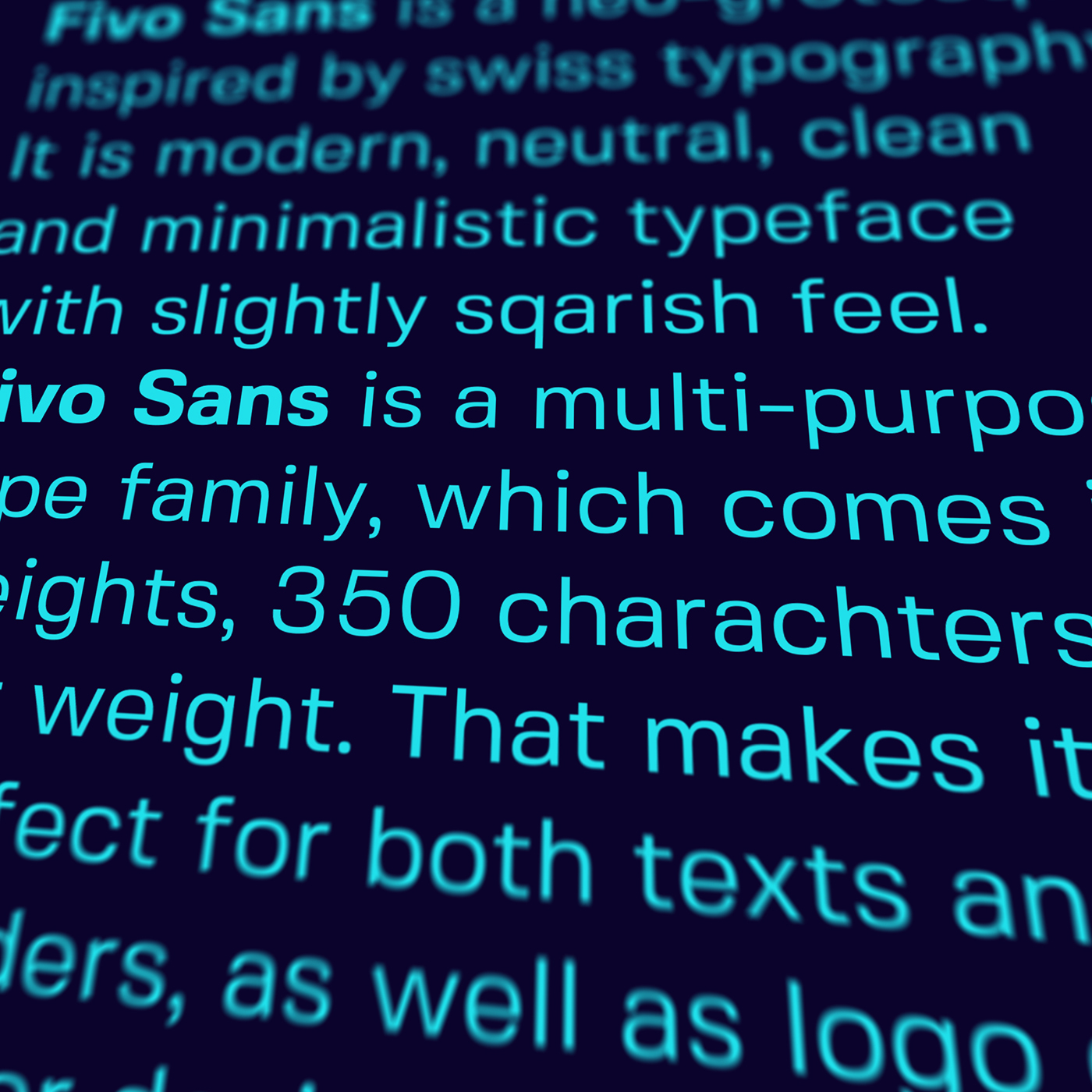 Fivo Sans无衬线英文字体，免费可商用 设计素材 第8张