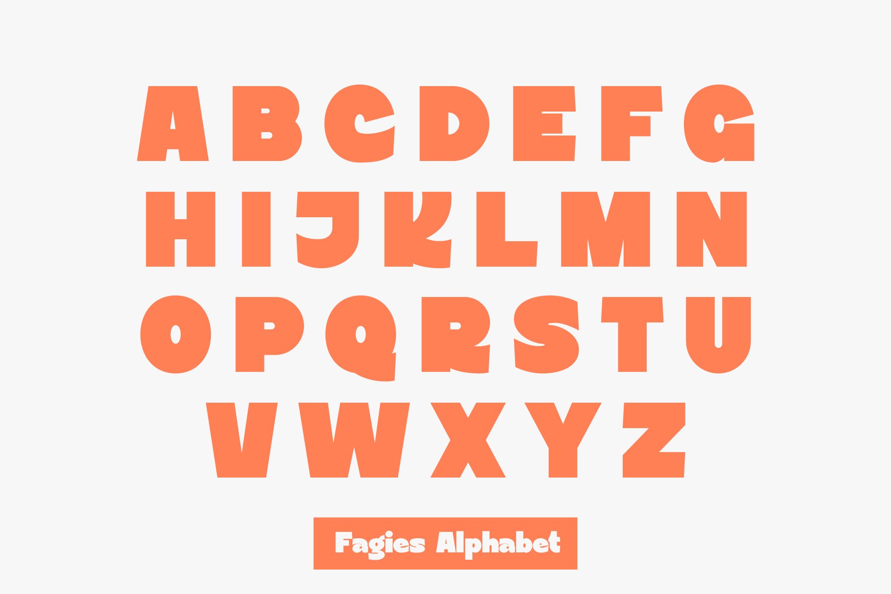 Fagies Bold Display Typeface 一种现代粗体装饰无衬线字体 设计素材 第8张