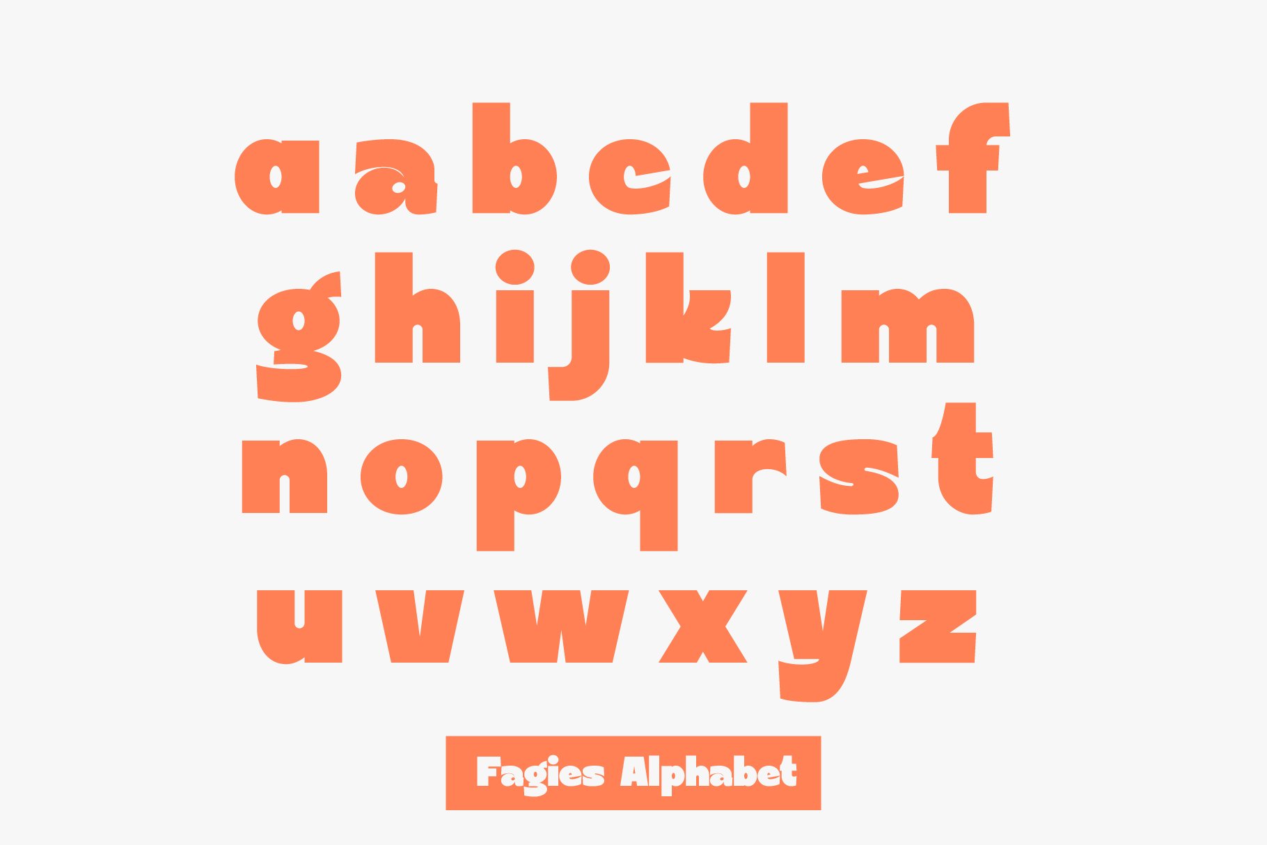 Fagies Bold Display Typeface 一种现代粗体装饰无衬线字体 设计素材 第9张
