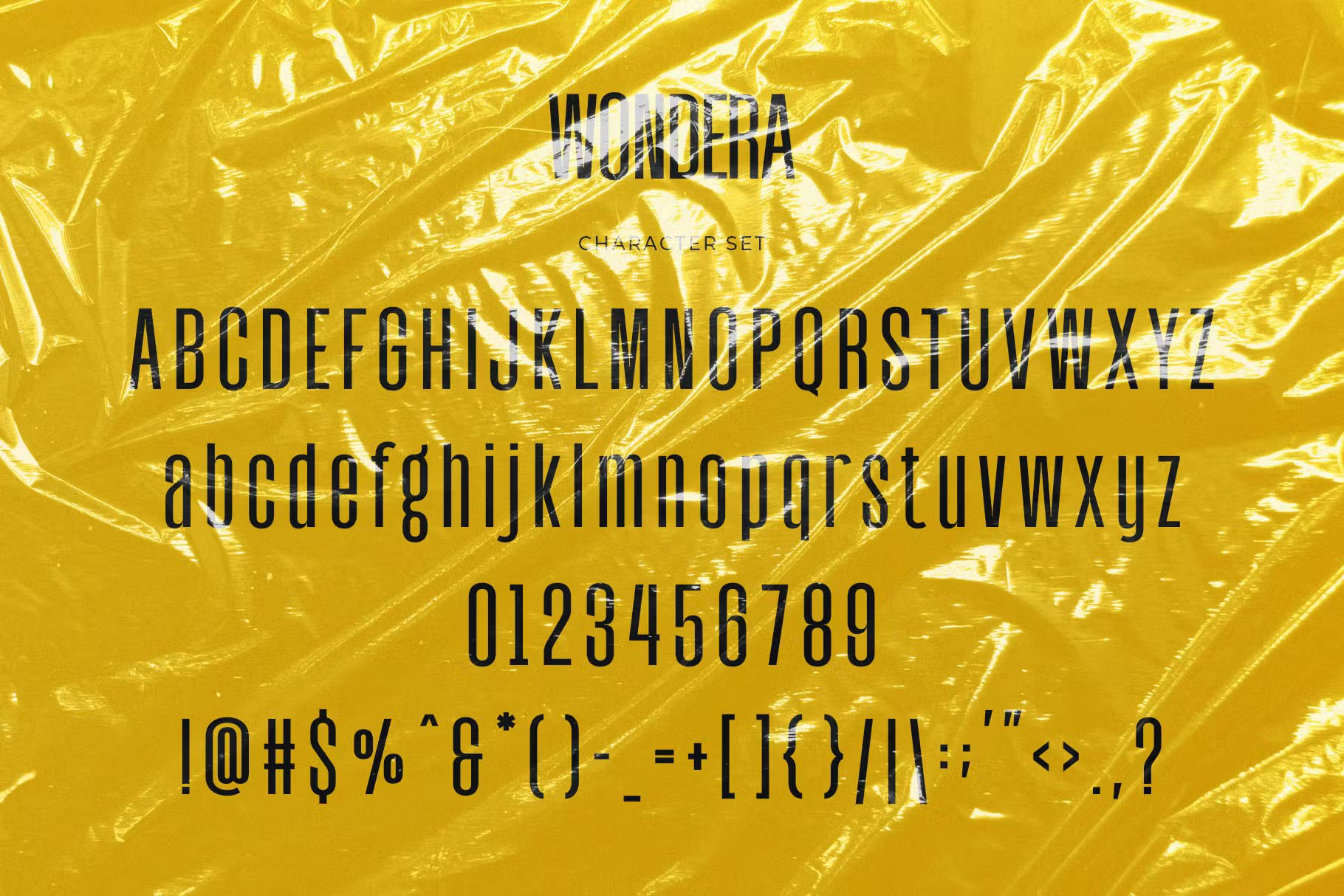 品牌标题LOGO杂志产品包装和邀请函现代压缩简单无衬线字体 Wondera – Modern Condensed Sans 设计素材 第5张