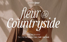 Countryside – A Modern Serif Family 现代衬线网页设计品牌邀请函杂志海报设计字体