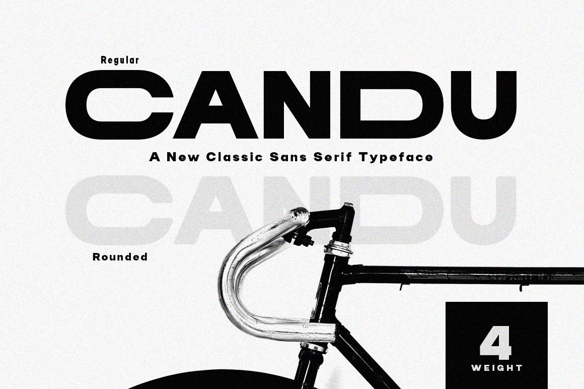 Candu Typeface 品牌、服装、海报、社交媒体、标题粗体无衬线字体 设计素材 第1张