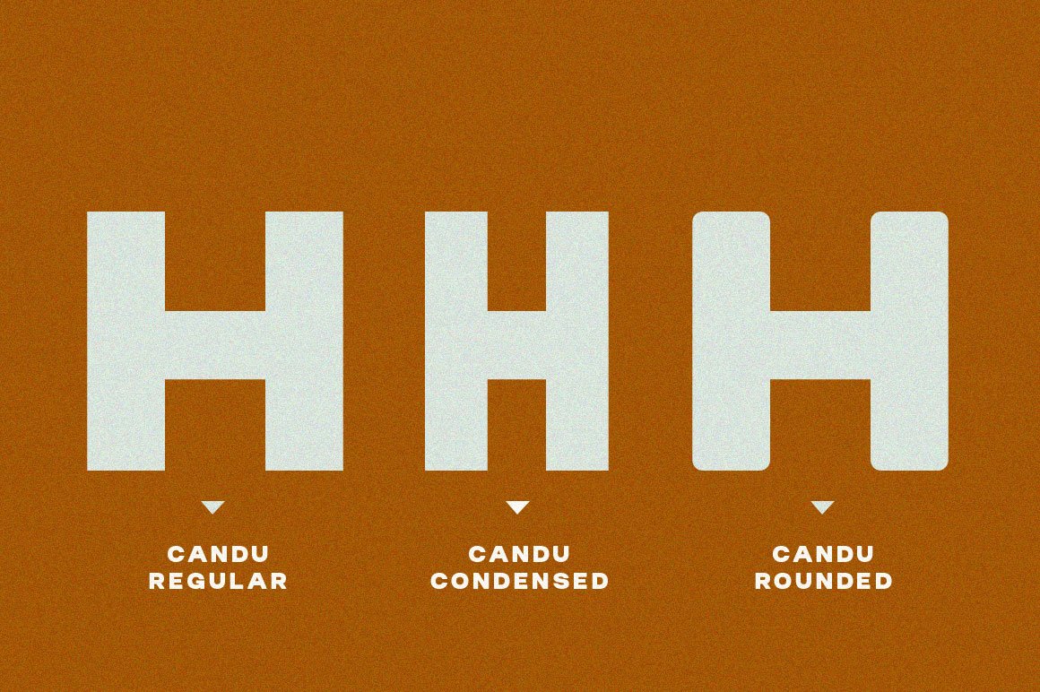 Candu Typeface 品牌、服装、海报、社交媒体、标题粗体无衬线字体 设计素材 第5张
