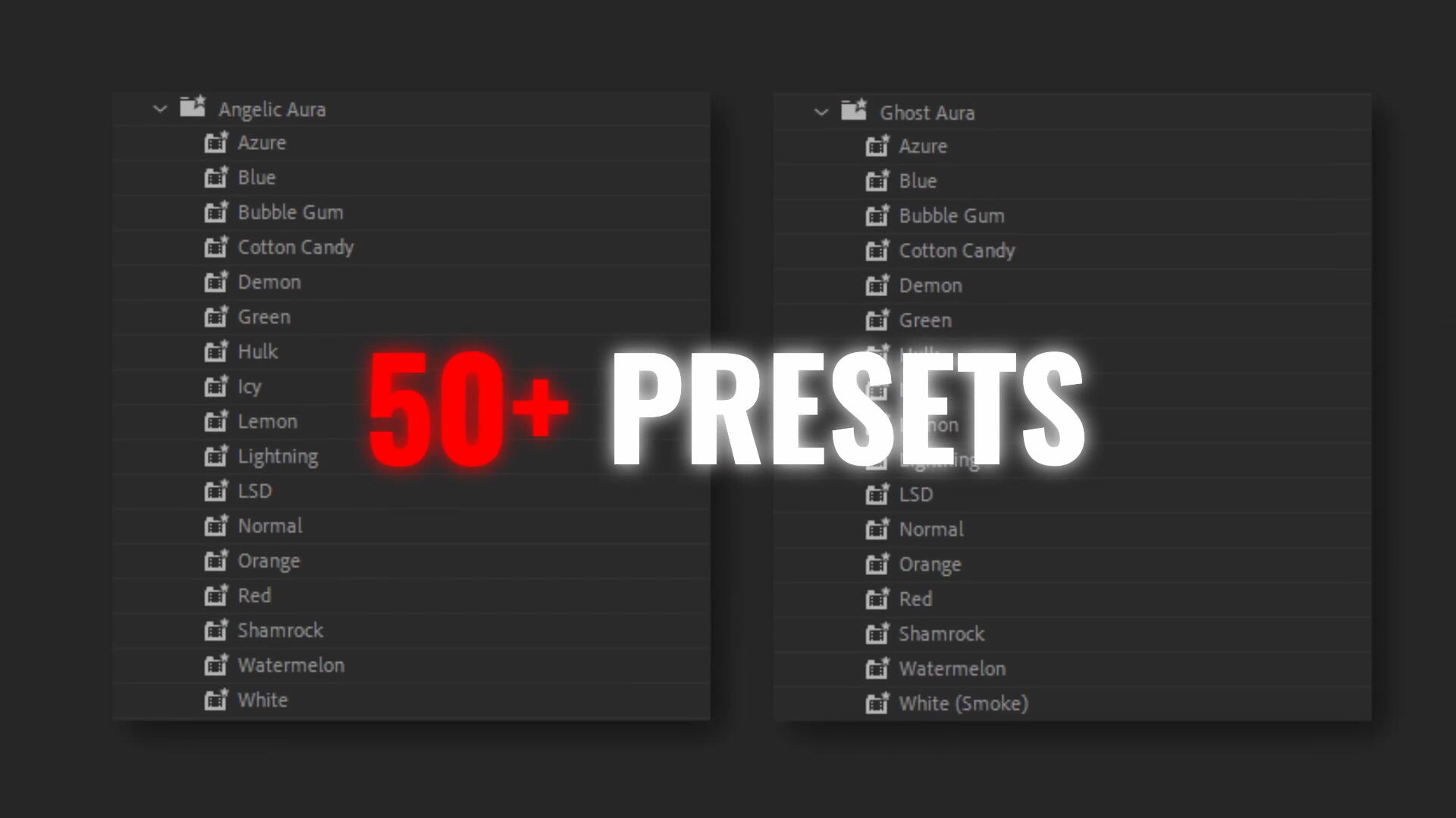 50多个嘻哈说唱风格人物边缘梦幻雾霾发光效果PR预设 AKV Studios – Aura Effect Presets , 第4张
