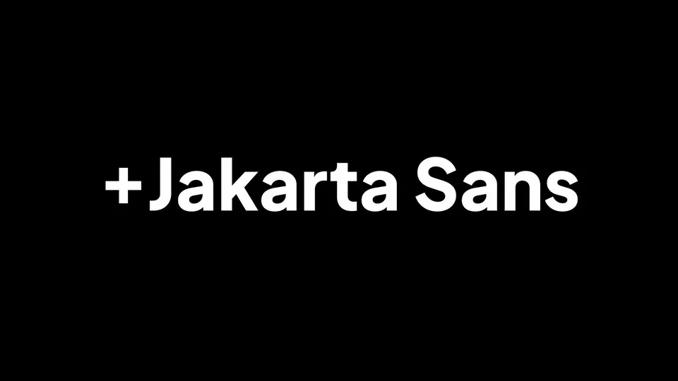 Plus Jakarta Sans 现代可变英文字体，免费可商用 设计素材 第1张