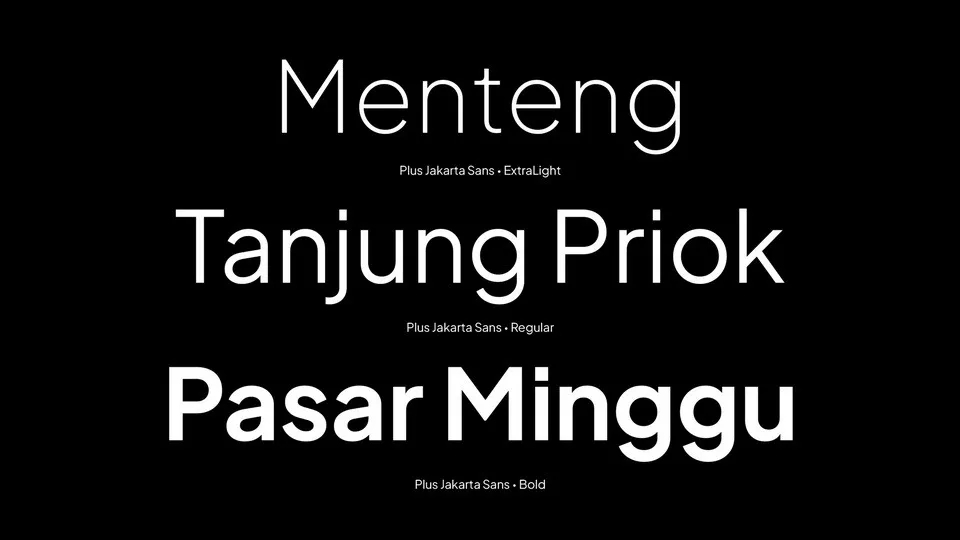 Plus Jakarta Sans 现代可变英文字体，免费可商用 设计素材 第2张