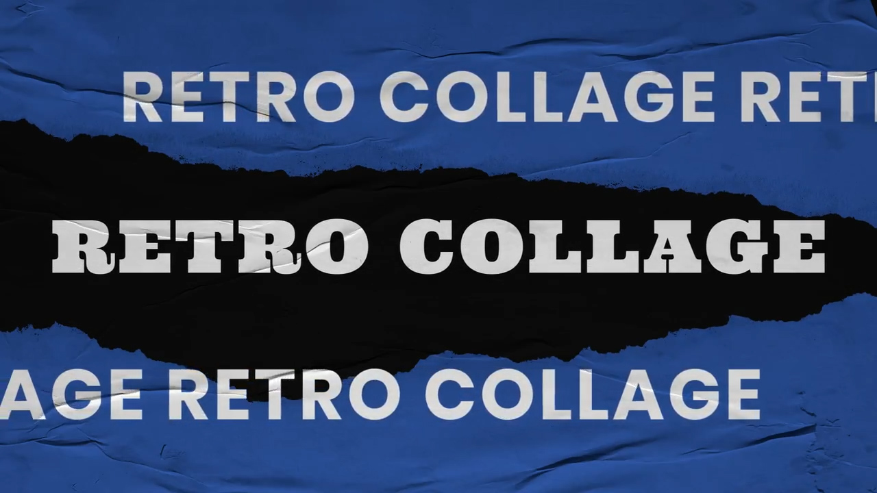 复古时尚拼贴元素视频开场片头动画AE模板 Retro Collage Promo 影视音频 第2张
