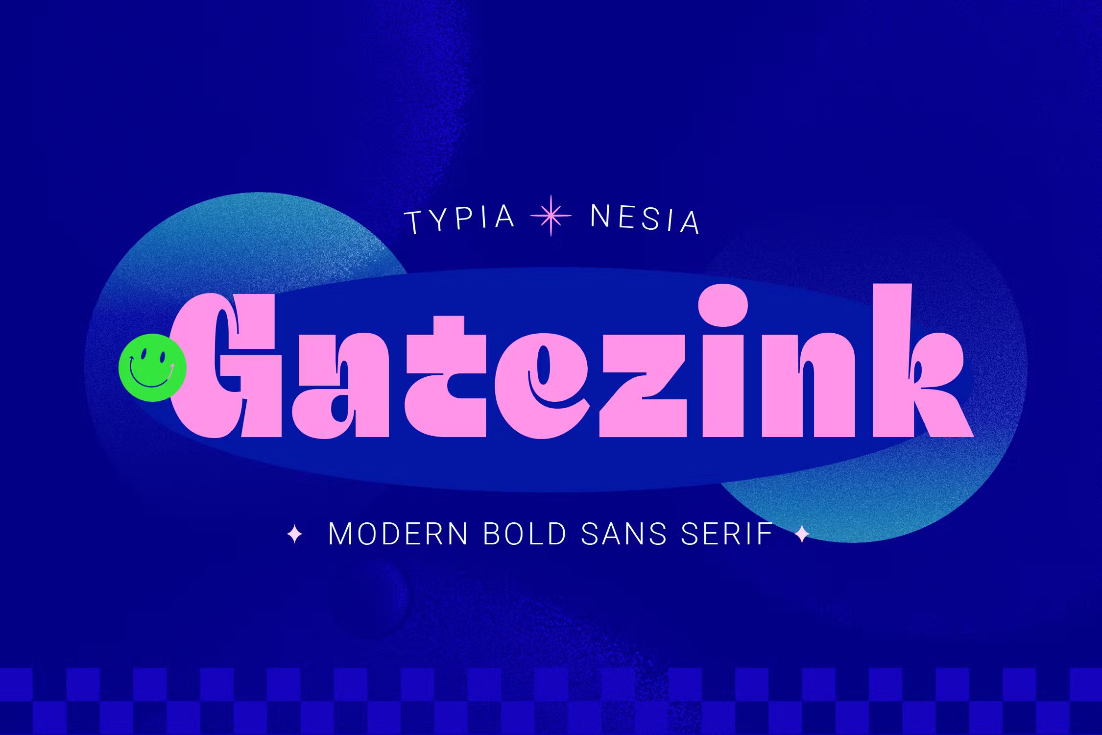 大胆俏皮乐趣复古流行无衬线粗体字体 Gatezink – Bold Playful Retro Pop Sans Serif 设计素材 第1张