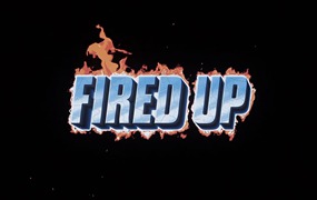 Fired Up Titles 4K 3D金属卡通火焰燃烧文本标题动画Ae模板