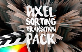 FCPX插件：14种像素立体拉伸排序特效 Ryan nangle Pixel Sorting Effects Pack