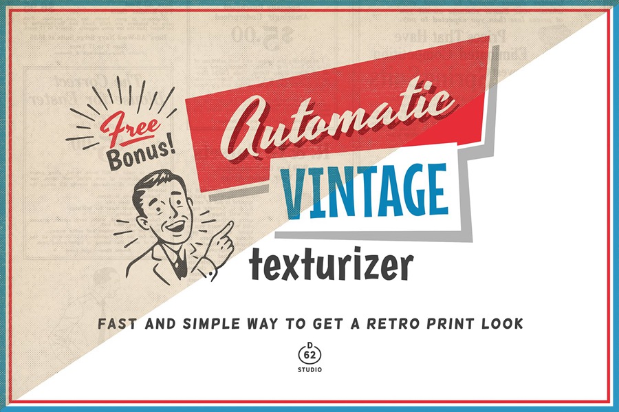20世纪50年代复古风格广告PSD模板 1950s Retro Style Ad Templates 102个复古广告模板超过450个插画AI矢量图形、PNG设计元素 图片素材 第23张