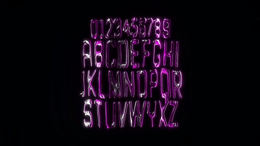 Blindusk 4K/HD复古酸性金属镀铬3D字母电影字幕标题独特视频动画mov/mogrt/aep格式素材 Blindusk – CHROME TITLES 影视音频 第6张