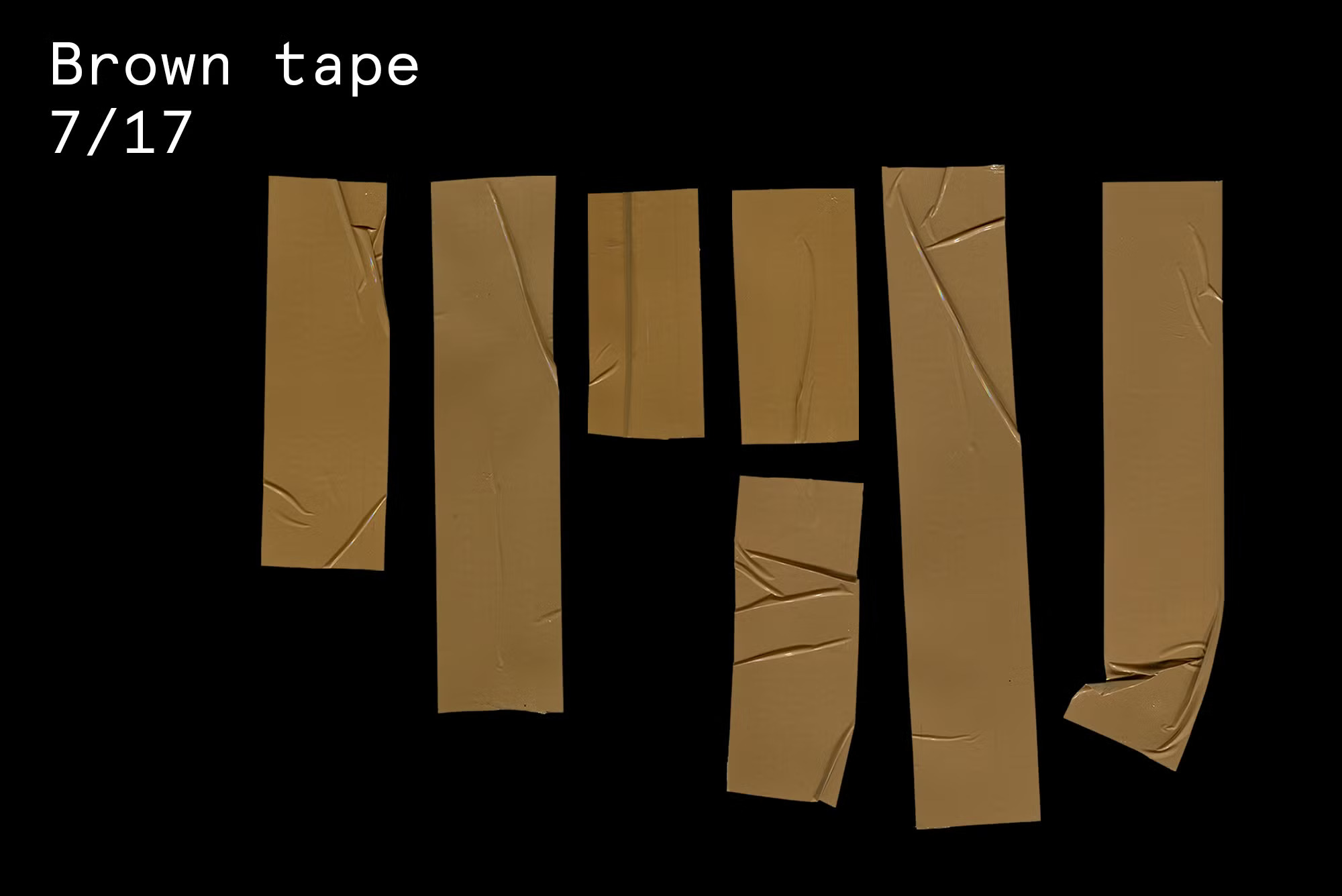 74条皱纹胶带粘合剂PSD样机PNG海报封面服装设计胶带纹理 Tape Adhesive Mockup , 第4张