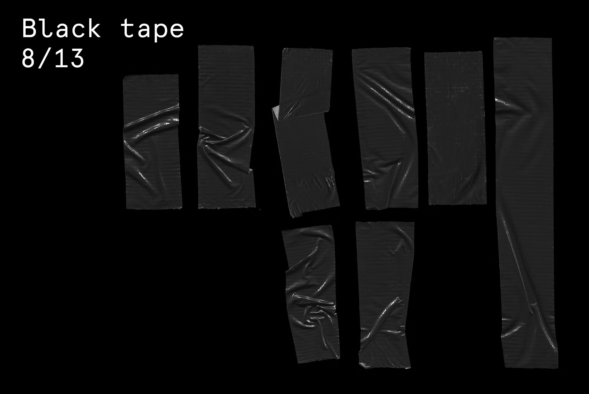 74条皱纹胶带粘合剂PSD样机PNG海报封面服装设计胶带纹理 Tape Adhesive Mockup , 第6张