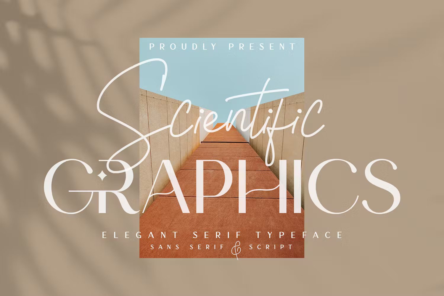 时尚自然独特品牌包装海报设计无衬线和手写双字体 Scientific Graphics 设计素材 第1张