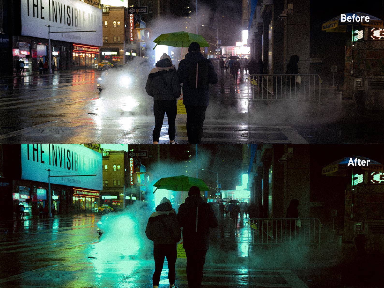 14个受《银翼杀手》电影启发复古浓郁胶片扫街城市人文夜间摄影人像Lightroom预设 Manhattan 2049 插件预设 第2张