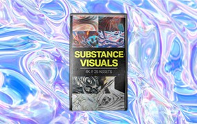 Tropic Colour 艺术抽象液态酸性金属镀铬封面背景视觉素材包 Substance VISUALS & TEXTURES