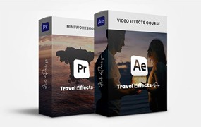 大师课程：电影感旅拍视频制作拍摄幕后全流程视频课程 Flatpackfx – Travel Effects Pro