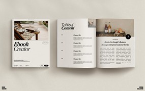 65页电子书封面主题/印刷/家居/服装时尚杂志Canva模板 SERE / Ebook Creator Kit