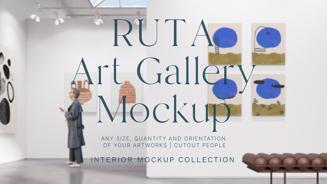 艺术海报画展作品模型场景样机 Ruta Single | 03 Art Gallery Mockup , 第7张