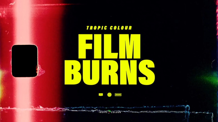 Tropic Colour – FILM BURNS VOL.1 FX & TRANSITIONS 胶片燃烧纹理闪光过渡视频标题背景动画特效和过渡转场 FILM BURNS VOL.2 FX & TRANSITIONS , 第8张