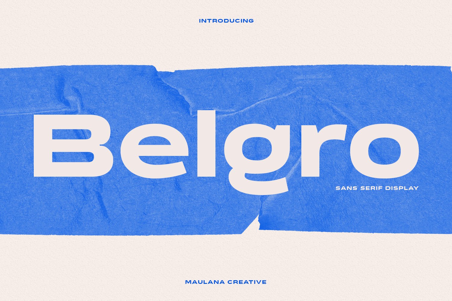 Belgro Display Font 现代时尚电影/海报/标题/书籍标题海装饰无衬线字体 设计素材 第1张