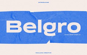Belgro Display Font 现代时尚电影/海报/标题/书籍标题海装饰无衬线字体