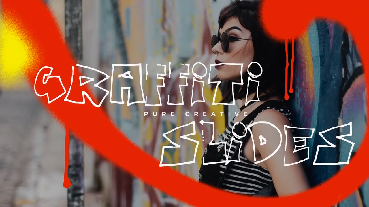 达芬奇/FCP/AE模板 10种时尚街头涂鸦艺术视频过渡转场动画 Graffiti Slides 影视音频 第3张