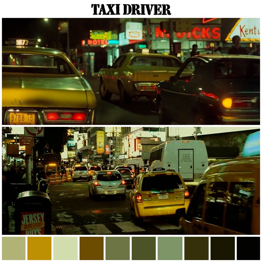 【出租车司机1976】Movieluts – Taxi Driver LUT 好莱坞电影美学黄绿色颜色分级专业LUT 插件预设 第4张
