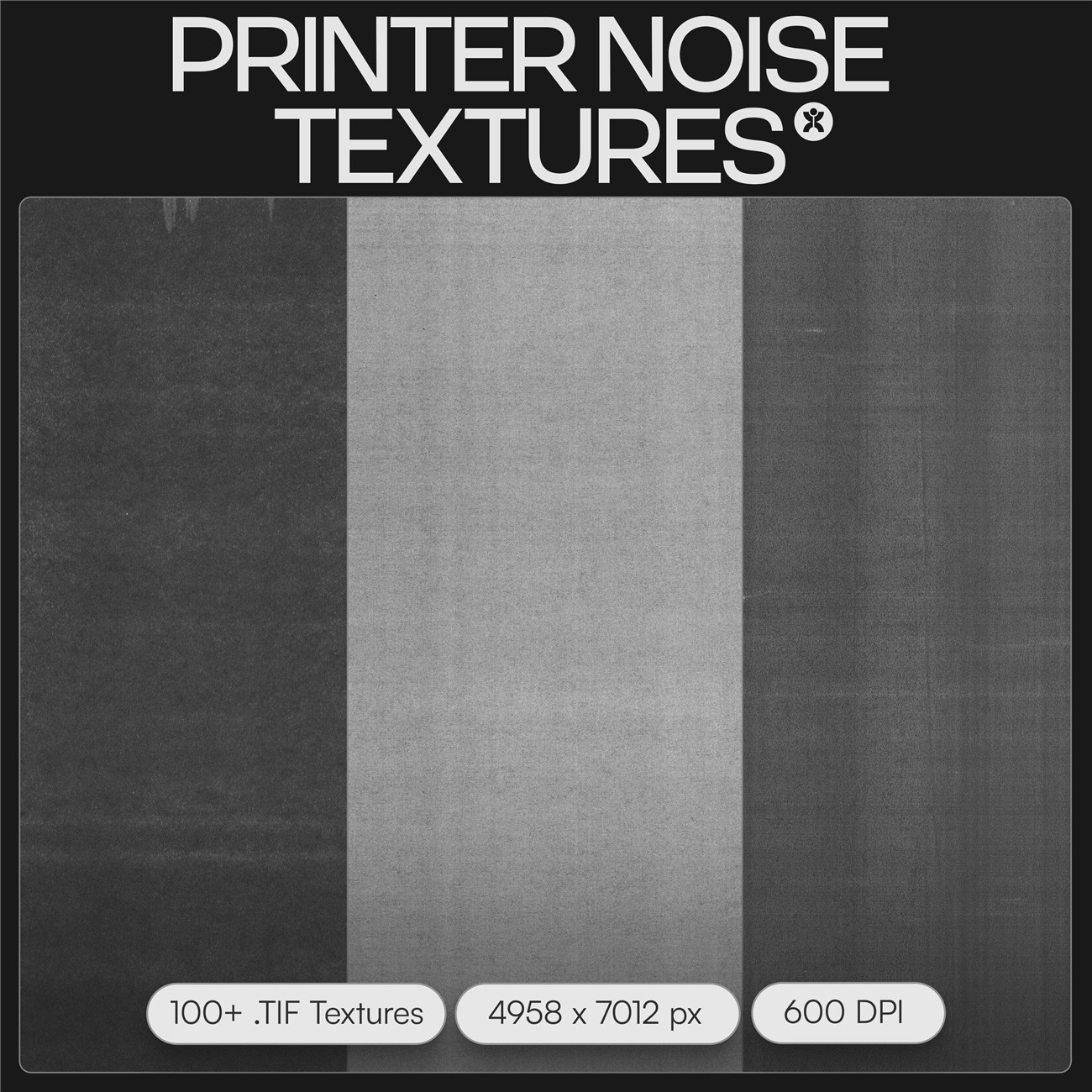 100款复古做旧损坏打印噪点扫描影印纸张纹理底纹背景设计包 Printer Noise Textures for DORON SUPPLY , 第3张