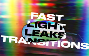 4K 复古故障胶片失真漏光过渡 FCPX转场插件 Light Leaks Transitions