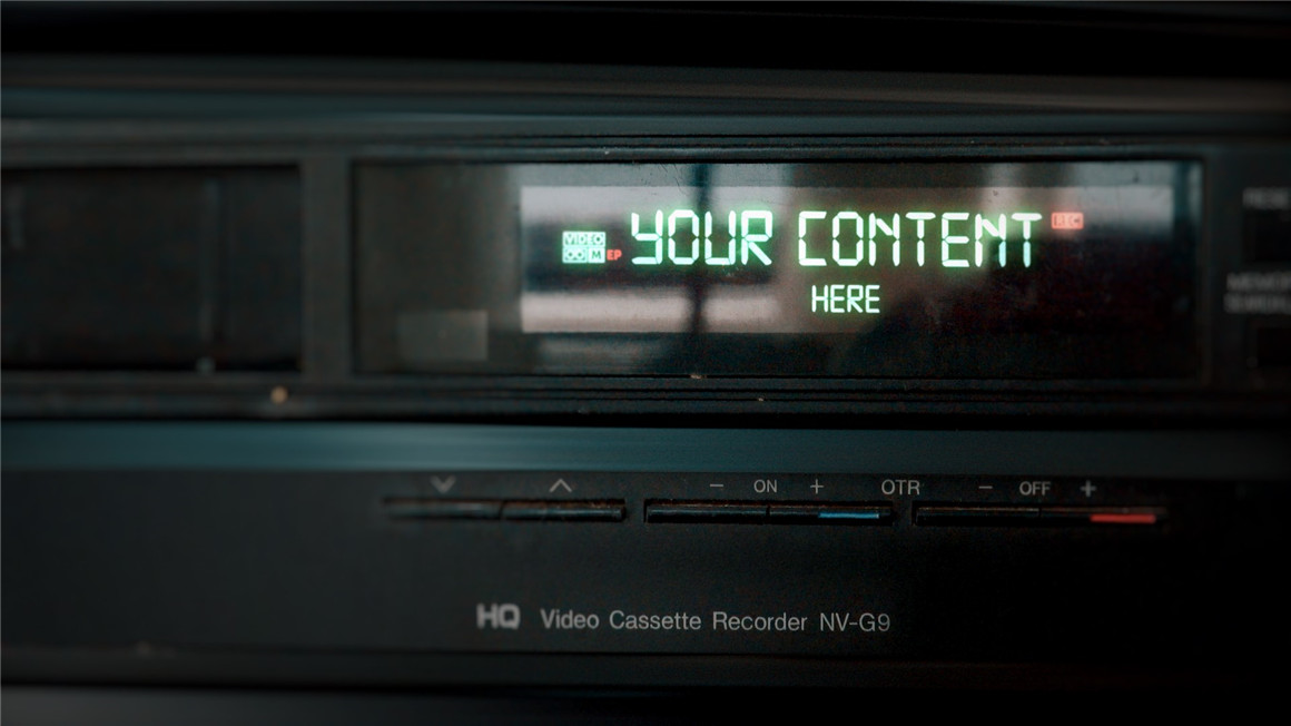 PR模板：90年代真实复古怀旧VCR定制化磁带电视录像机栏目包装片头场景 2DF VHS Pack – Premiere 影视音频 第2张