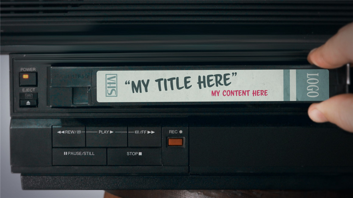 PR模板：90年代真实复古怀旧VCR定制化磁带电视录像机栏目包装片头场景 2DF VHS Pack – Premiere 影视音频 第6张