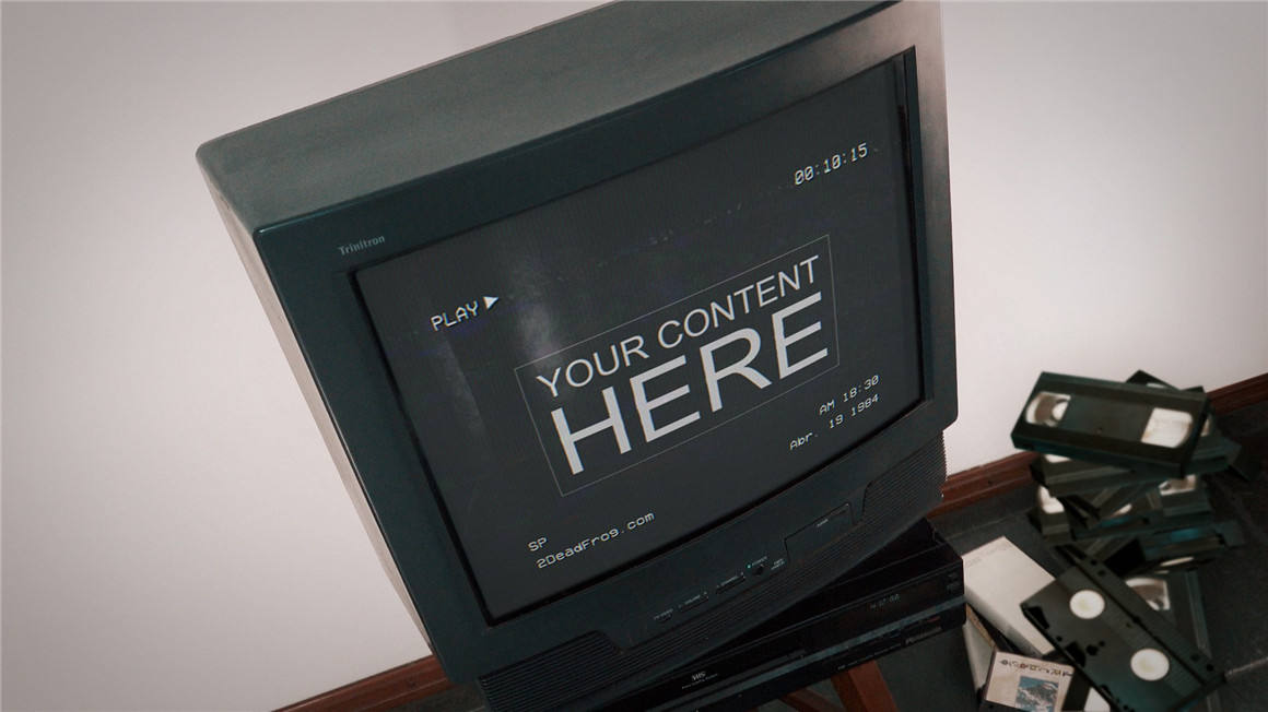 PR模板：90年代真实复古怀旧VCR定制化磁带电视录像机栏目包装片头场景 2DF VHS Pack – Premiere 影视音频 第7张