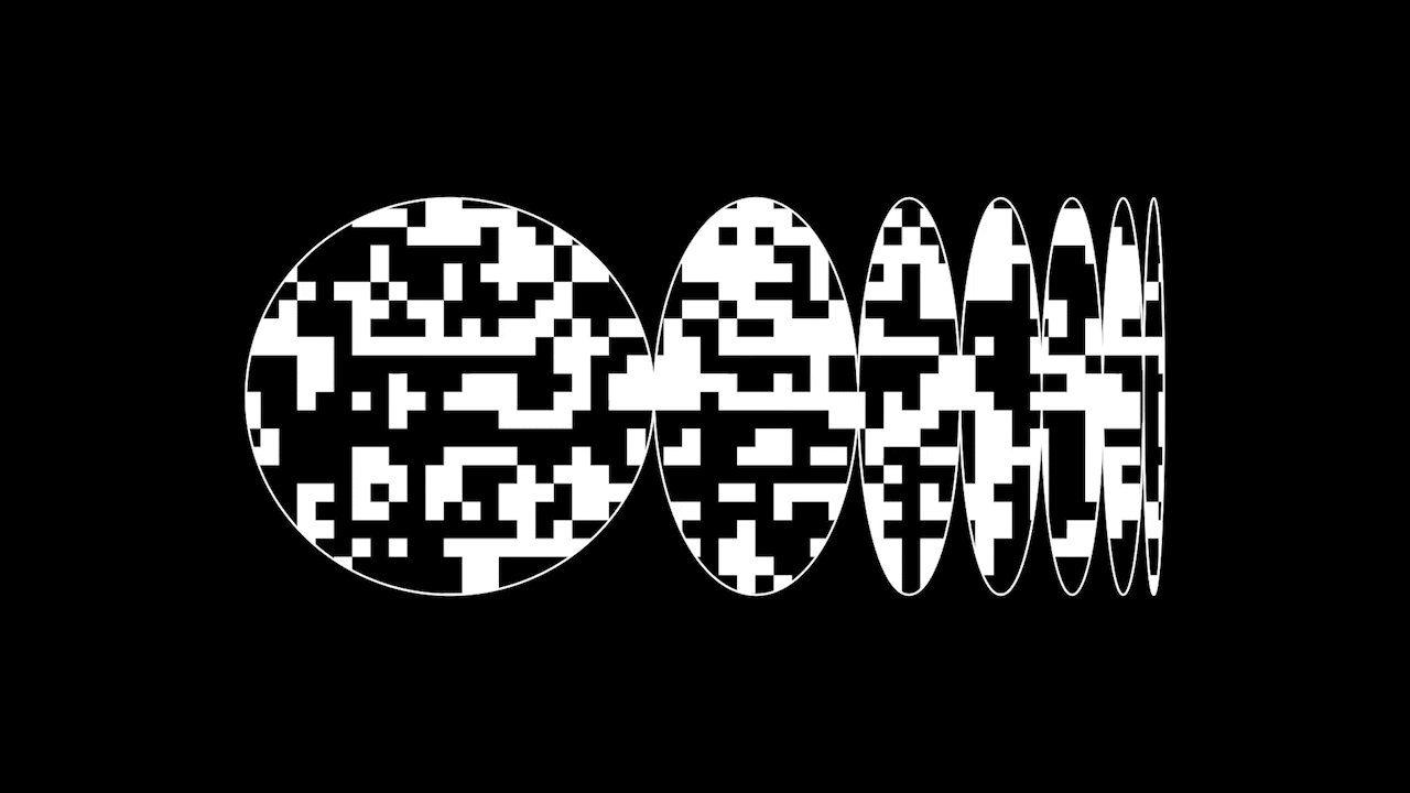 Collab Studio 150多个超酷黑白迷幻抽象球体视觉几何线条形状动力学模板+视频素材 Geometrik 影视音频 第5张