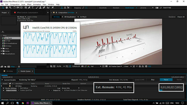 AE模板：实拍场景视角3D音频可视化频谱均衡器样式模板 , 第1张
