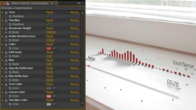 AE模板：实拍场景视角3D音频可视化频谱均衡器样式模板 , 第8张