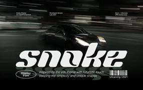 Snoke – Display font 时尚未来感装饰字体