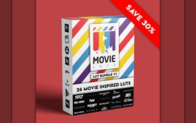 Movie LUTs Bundle V1 26部好莱坞电影外观 LUT捆绑包套装