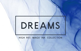 72张梦幻柔软、轻盈、优雅、浪漫高分辨率墨水背景纹理集合 Dreams. Ink texture collection.