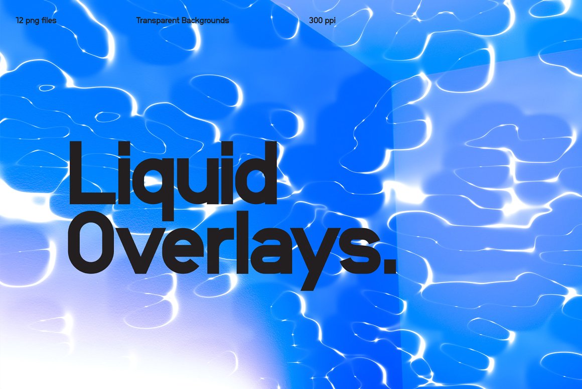 KESSENS 新潮创意酸性液体气泡透明效果海报封面设计PNG覆盖层 Liquid Overlays 图片素材 第2张