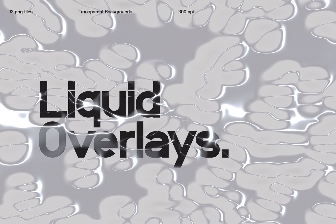 KESSENS 新潮创意酸性液体气泡透明效果海报封面设计PNG覆盖层 Liquid Overlays 图片素材 第8张