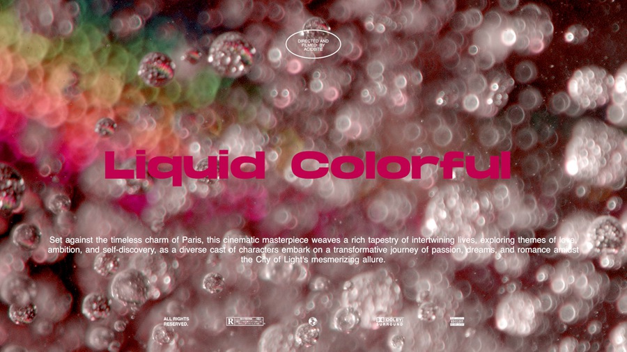Artlist 多彩液体气泡闪亮玻璃反射模糊自然元素实拍视频素材 Oils and Fluids , 第1张